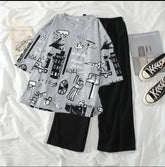 printed style night suit